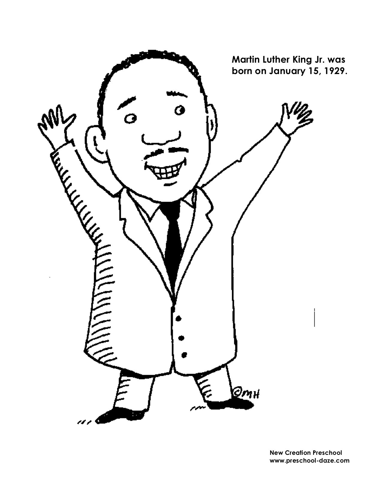 1275x1651 Printable Coloring Pages Of Dr Martin Luther King Jr Best For Page