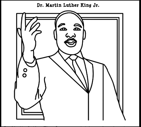 490x444 Dr King Coloring Pages Printable Mlk Coloring Pages Cute Martin
