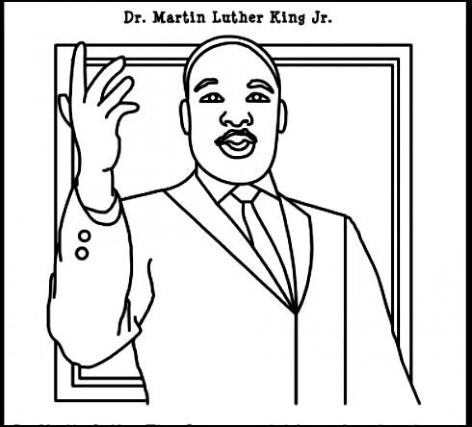 960x869 Online Martin Luther King Jr Coloring Pages To Print Swsyq Inside