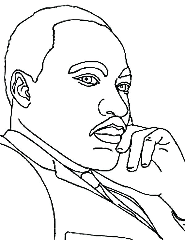 600x777 Mlk Jr Coloring Pages