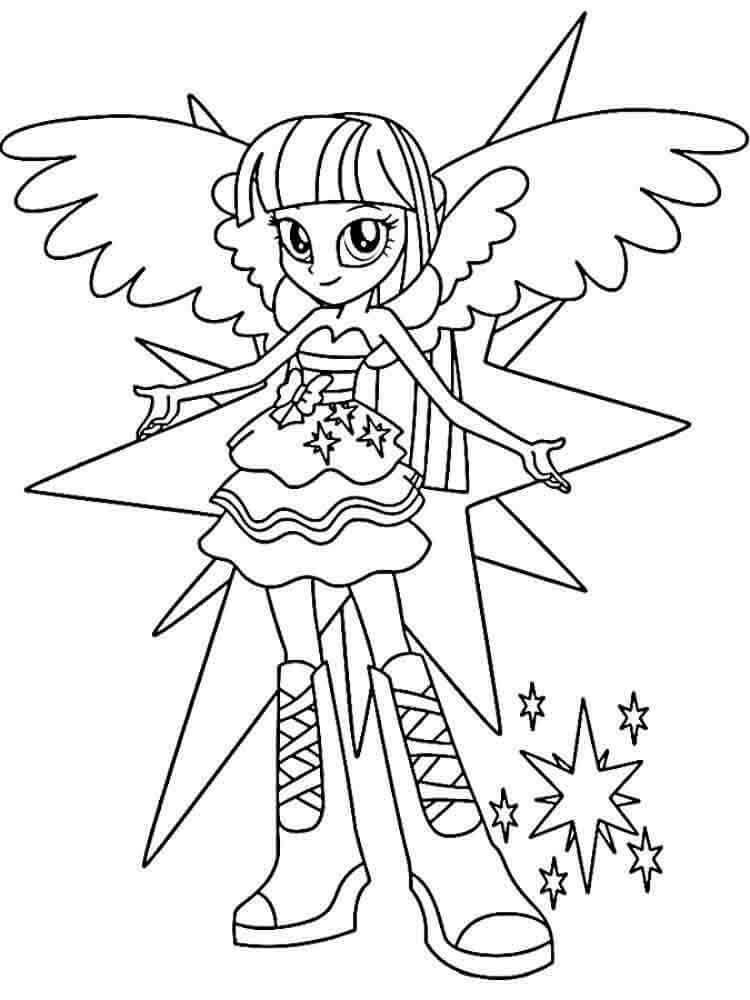 750x1000 4 Fresh My Little Pony Equestria Girl Coloring Pages Logo