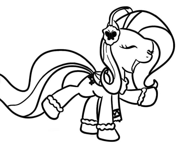 819x614 My Little Pony Coloring Pages Of Fluttershy My Little Pony