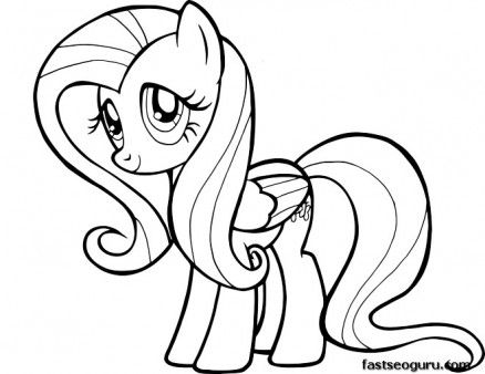 438x338 Printable My Little Pony Friendship Is Magic Fluttershy Coloring