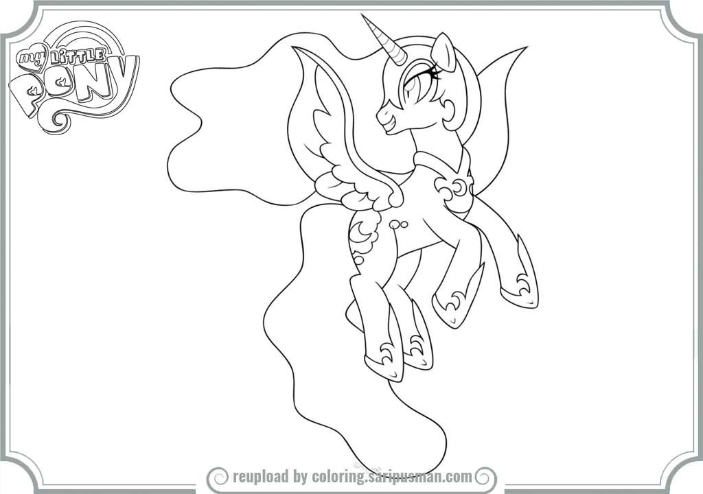 1024x720 Nightmare Moon Coloring Pages'2786