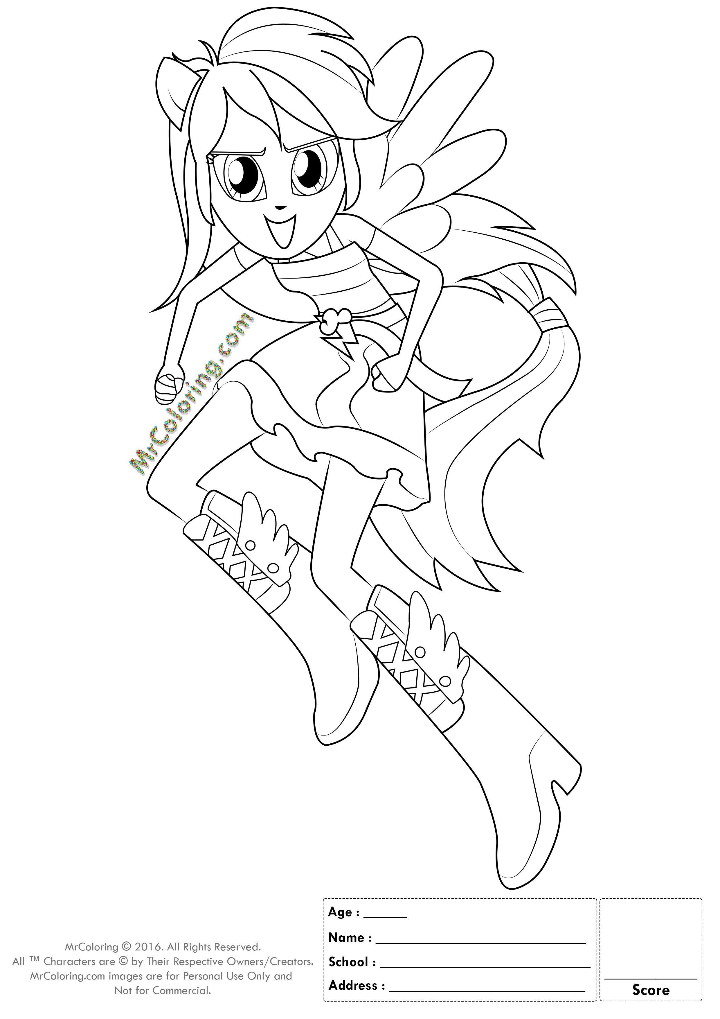 2480x3508 Princesse Luna Coloring Page For Girls Beautiful My Little Pony