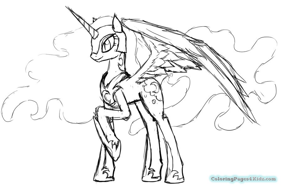 900x600 My Little Pony Nightmare Moon Coloring Pages Coloring Pages For Kids