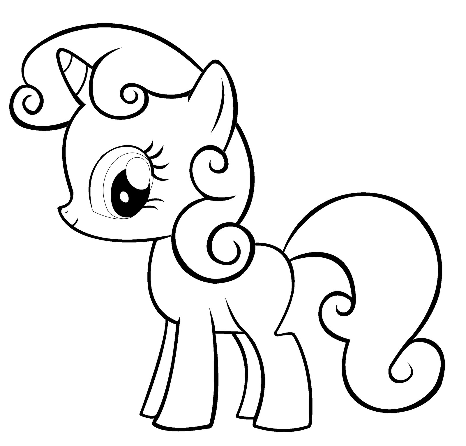 1600x1530 Cute Mlp Coloring Pages 15 Baby Princess Luna