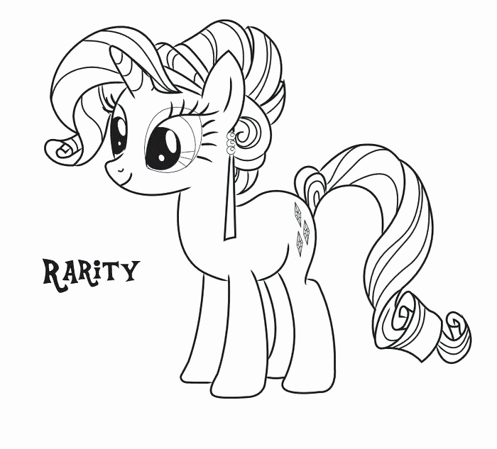 Mlp Coloring Pages Rarity
