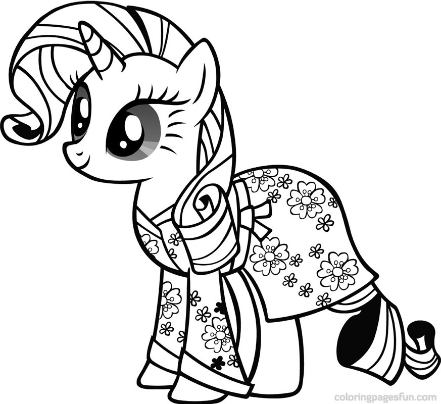 873x800 Rarity My Little Pony Coloring