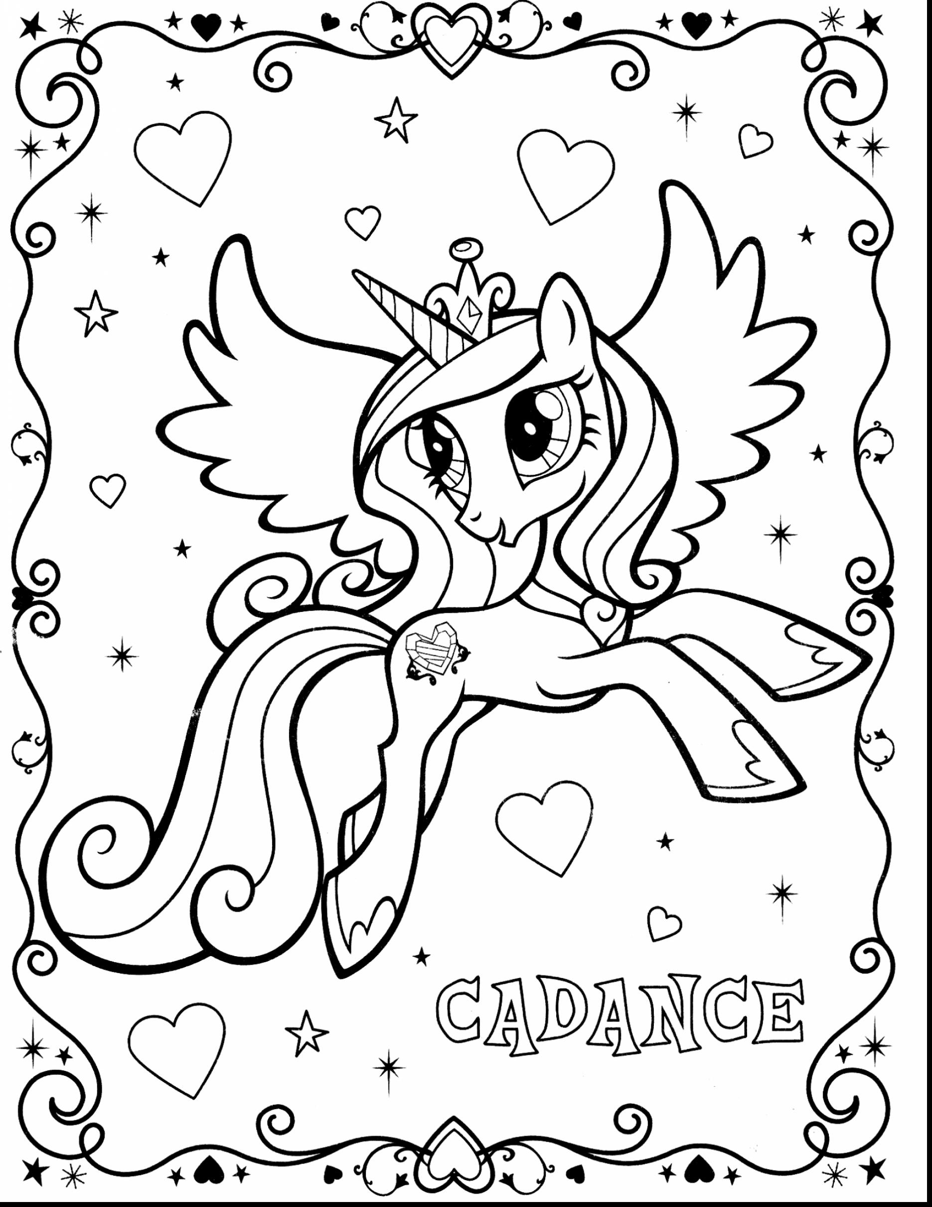 1870x2420 My Little Pony Princess Cadence Coloring Pages Fabulous And Auto