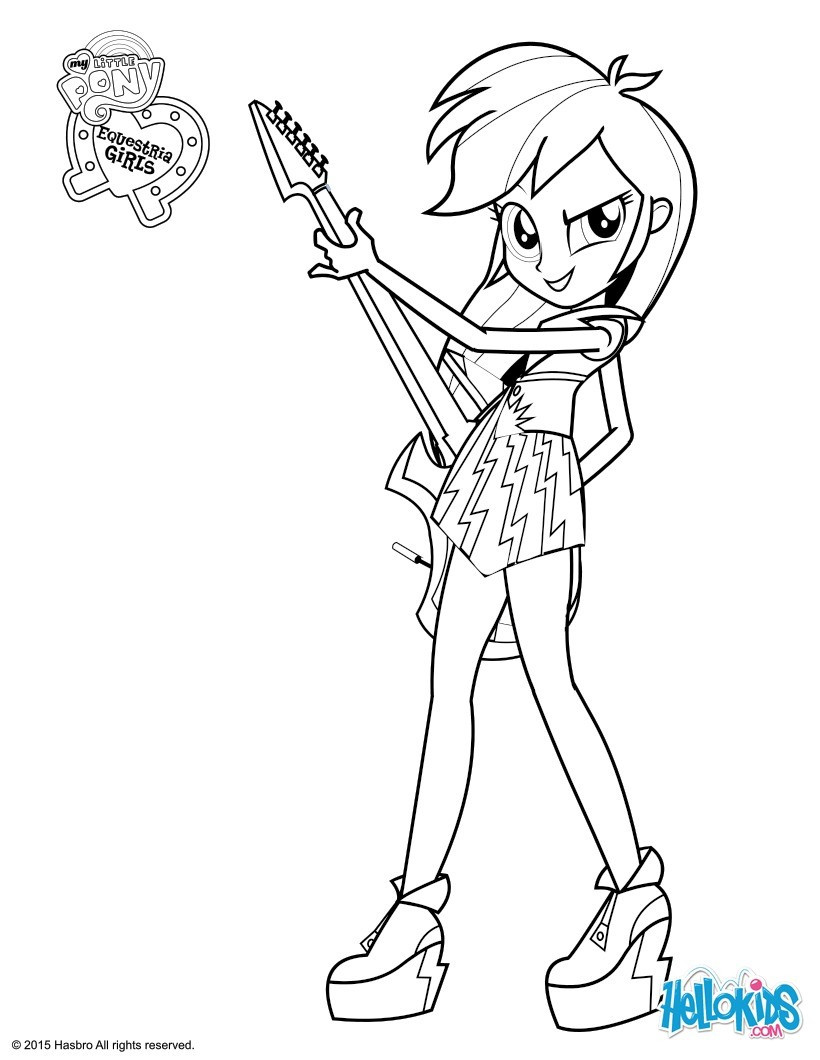 820x1060 Equestria Girls Rainbow Dash Coloring Pages Download Magnificent