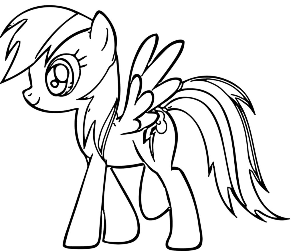 1024x877 My Little Pony Rainbow Dash Coloring Pages Best For Kids Page
