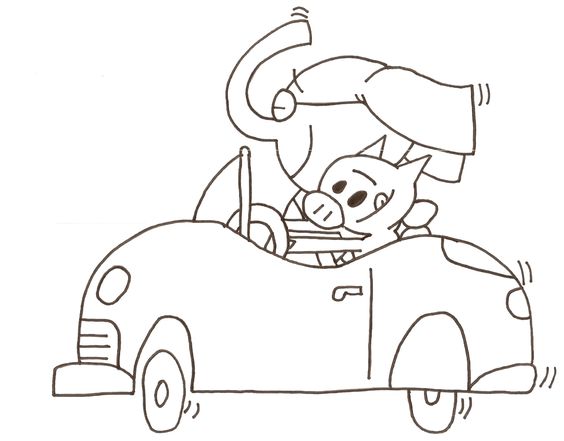 564x441 Mo Willems Coloring Pages Piggie And Elephant Coloring Pages