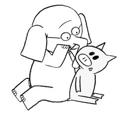 236x229 Elephant And Piggie Coloring Page Kid Stuff Mo