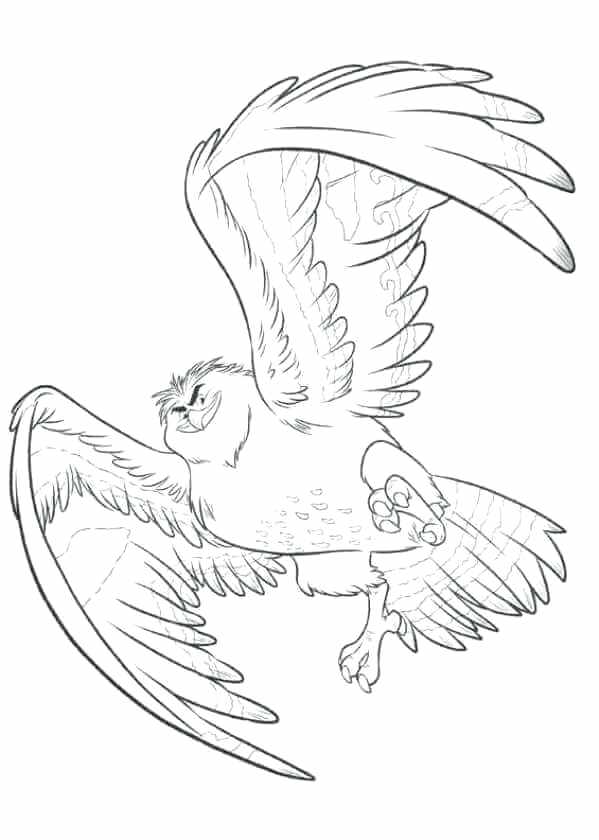 599x840 Moana Coloring Pages Maui Plus As Falcon Coloring Sheet 166