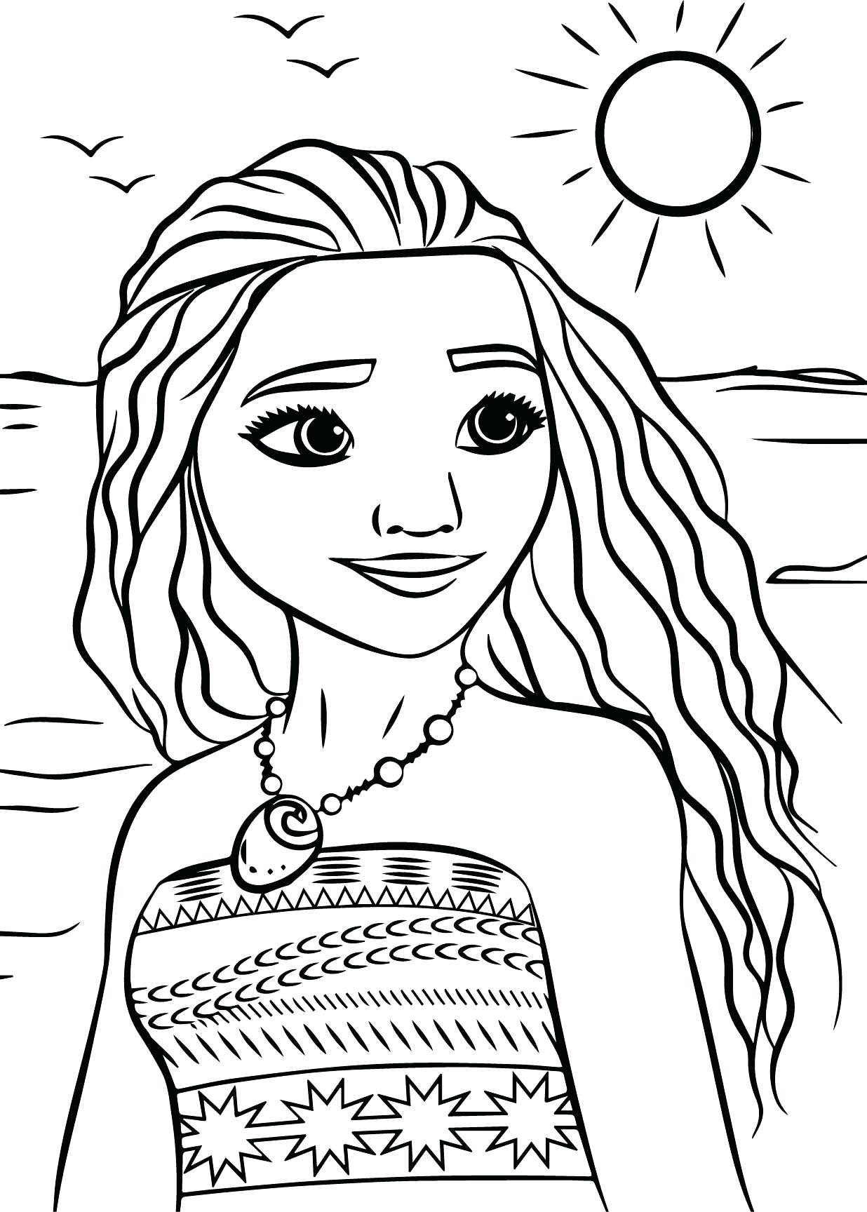 Moana Coloring Pages For Kids