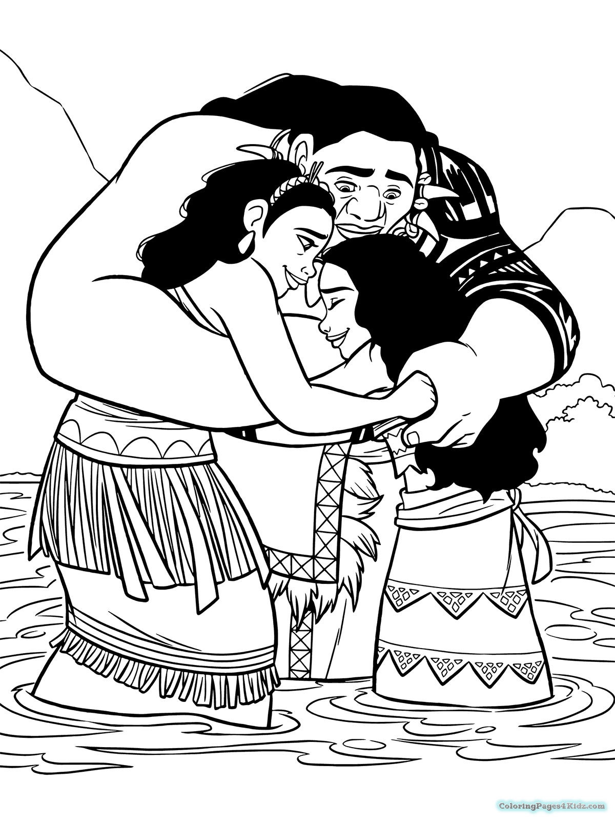 1200x1600 Big Baby Moana Coloring Pages Free Cartoons And Felt Puppets