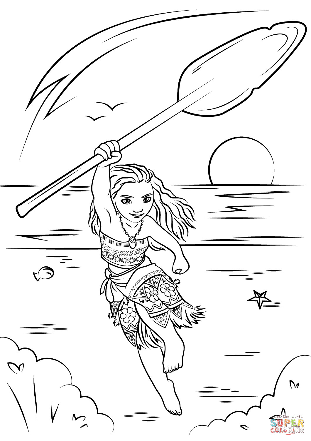 1060x1500 Moana Coloring Page Free Printable Pages Unusual Acpra