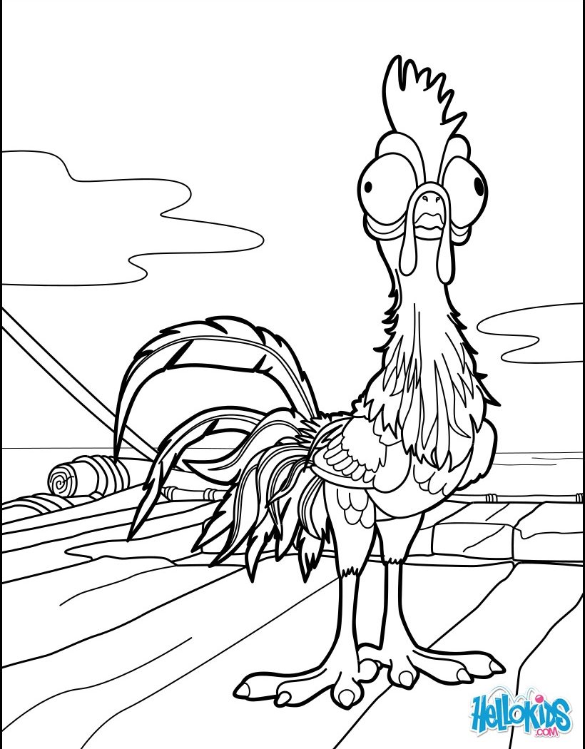 820x1050 Princess Moana Portrait Coloring Page Free Printable Pages