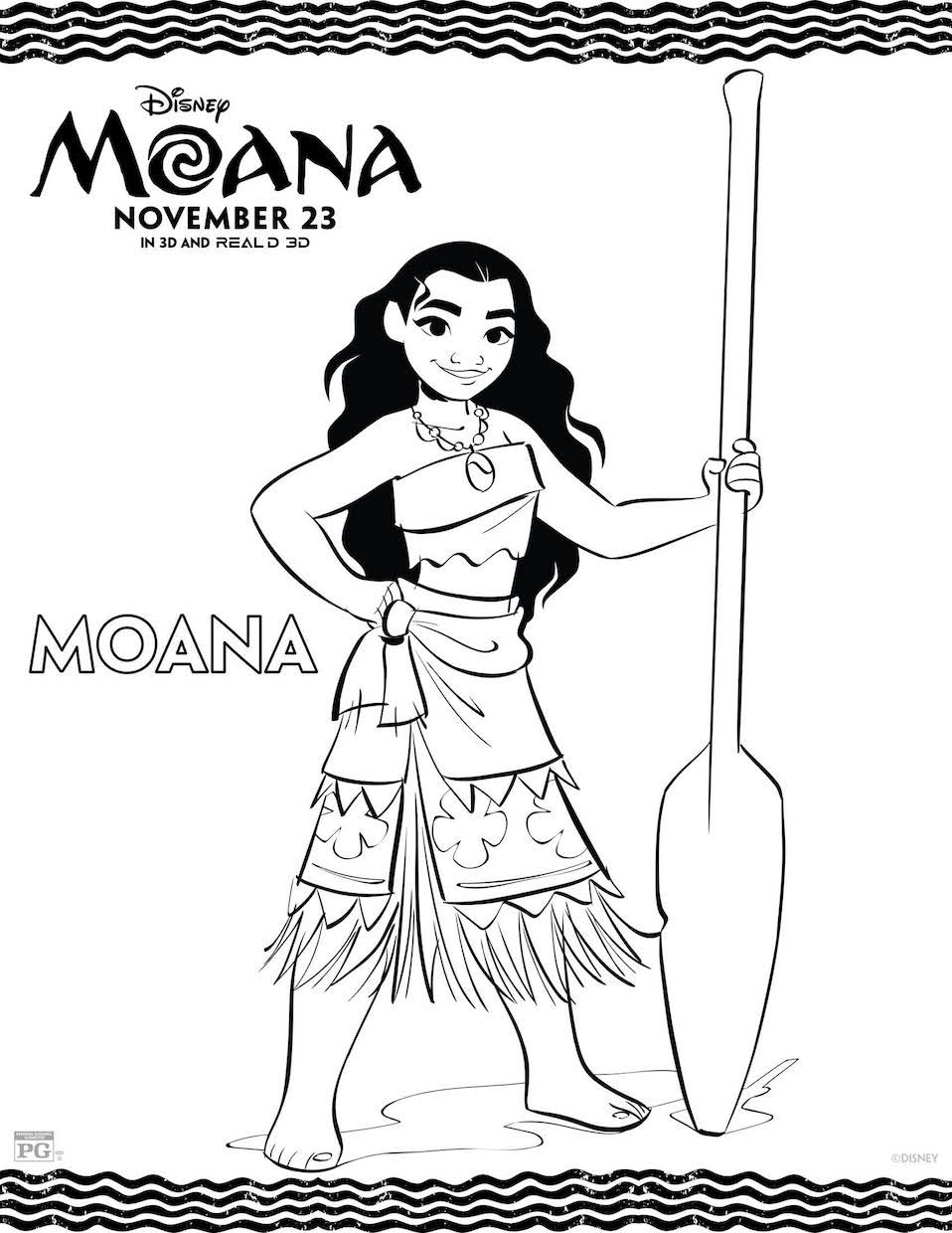 958x1240 Disney's Moana Coloring Pages Amp Activity Sheet Printables Moana