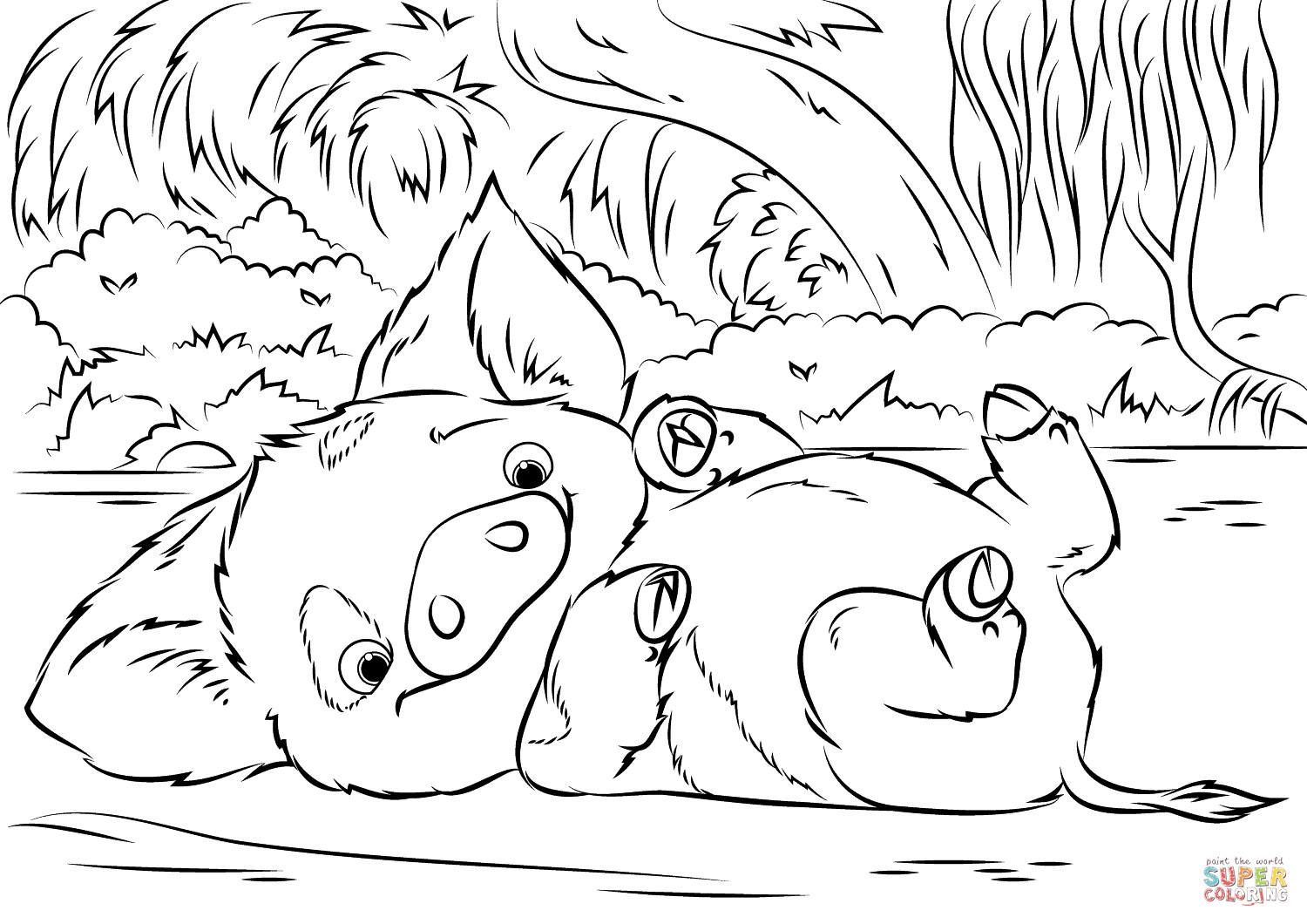 1500x1060 Moana Coloring Pages Getcoloringpages Printable Of Baby Free