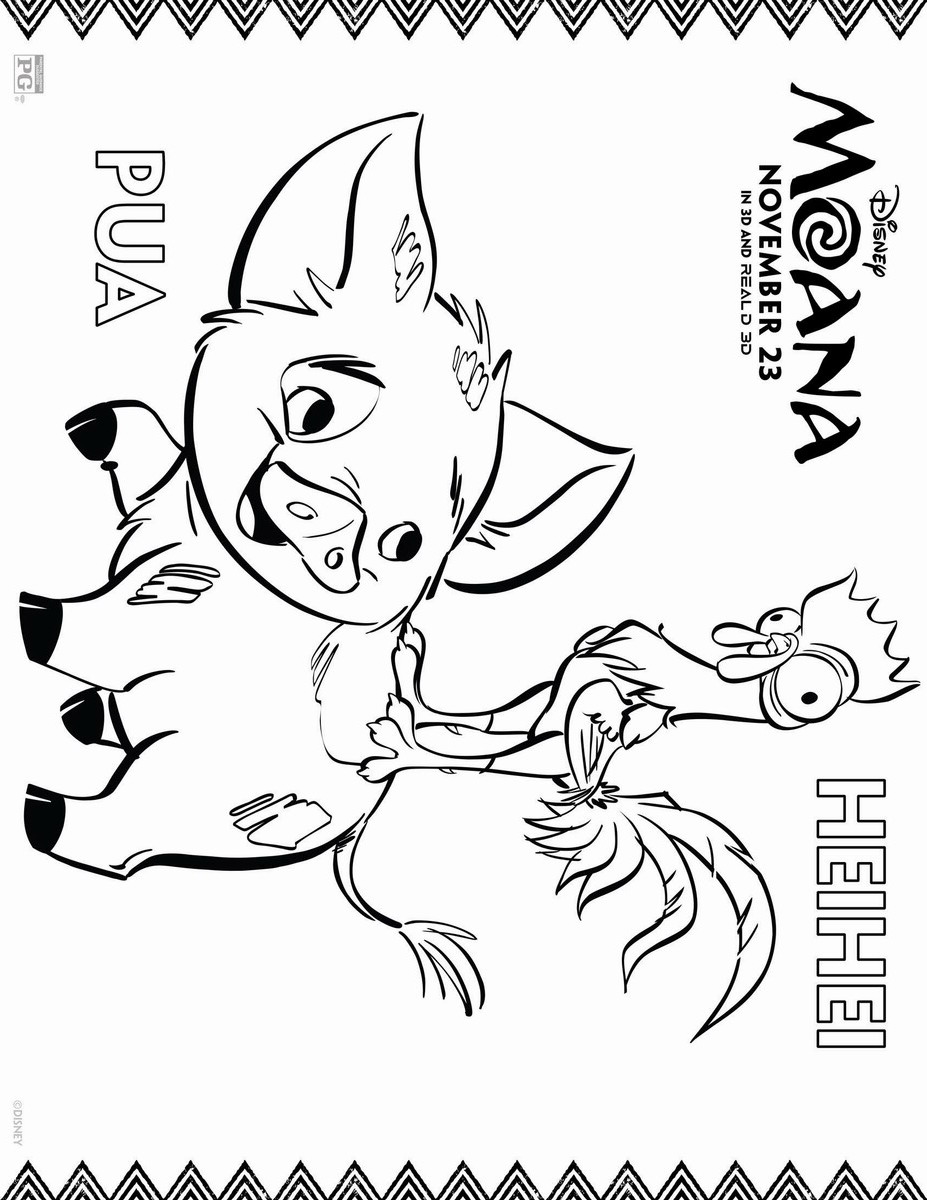927x1200 Princess Moana Portrait Coloring Page Free Printable Pages