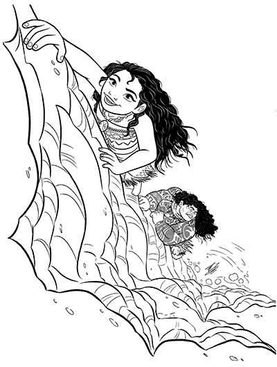 400x529 59 Moana Coloring Pages (Updated May 2018)