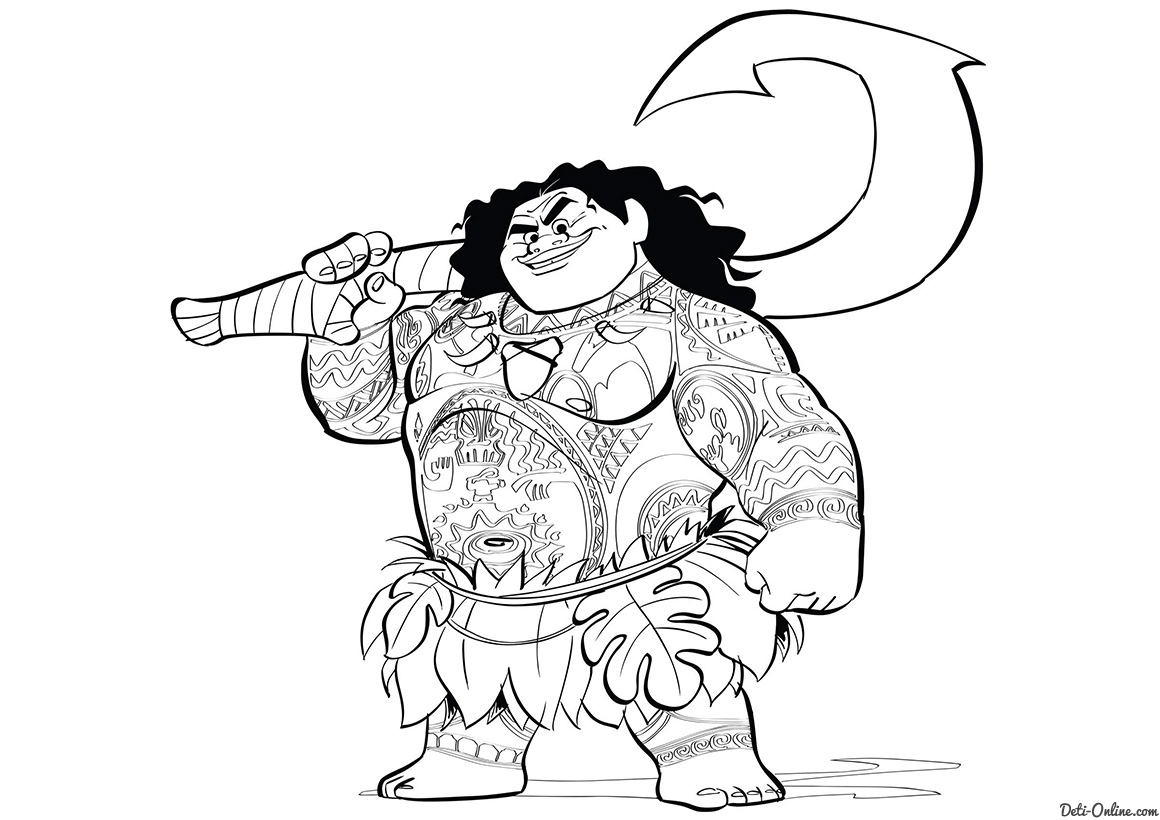 1160x820 Fresh Deti Online Images Raskraski Multfilmy Moana 02 Free