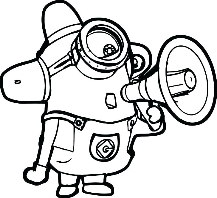 728x667 Minion Coloring Pages Minions Coloring Pages King Bob Printable