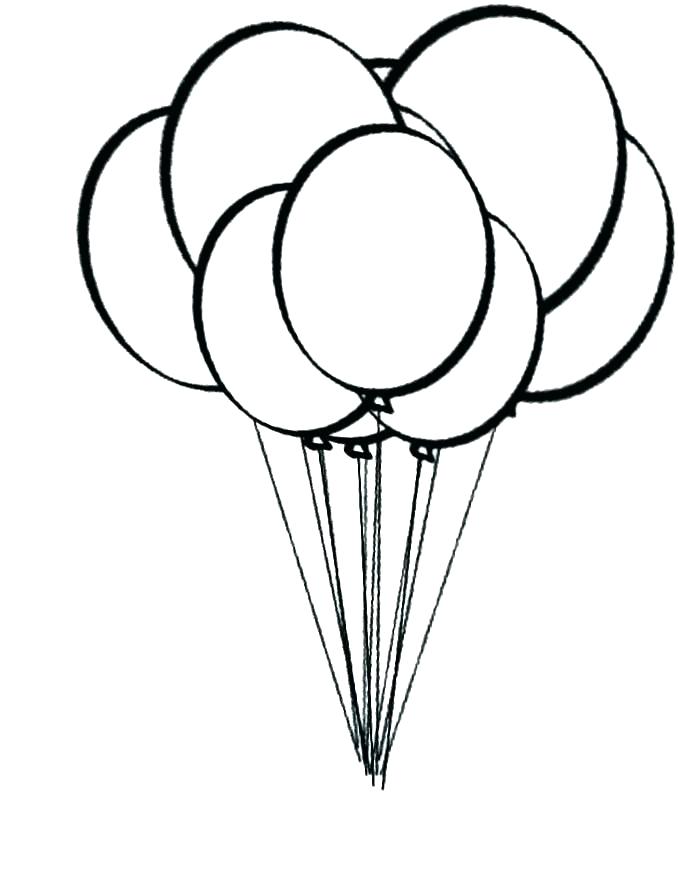 678x874 Birthday Balloon Template Printable Coloring Pages Of Balloons Hot
