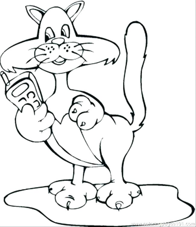 Mobile Phone Coloring Pages