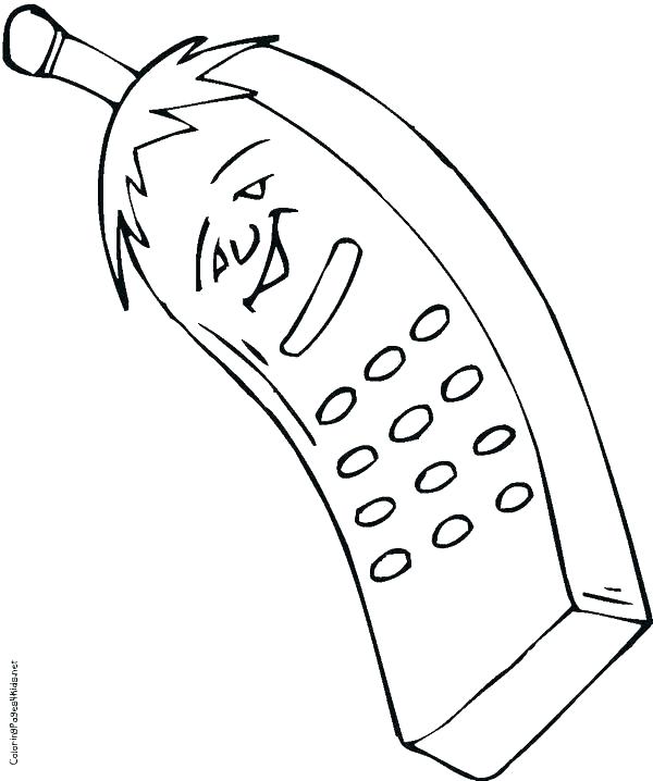 600x718 Cell Phone Coloring Pages S Cell Phone Colouring Pages Cell Phone