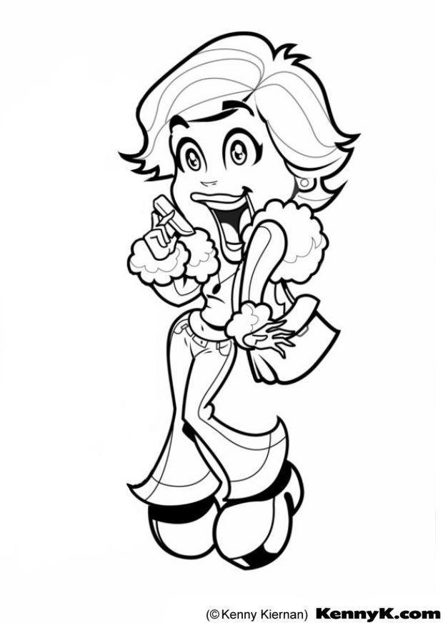 620x875 Coloring Page Mobile Phone
