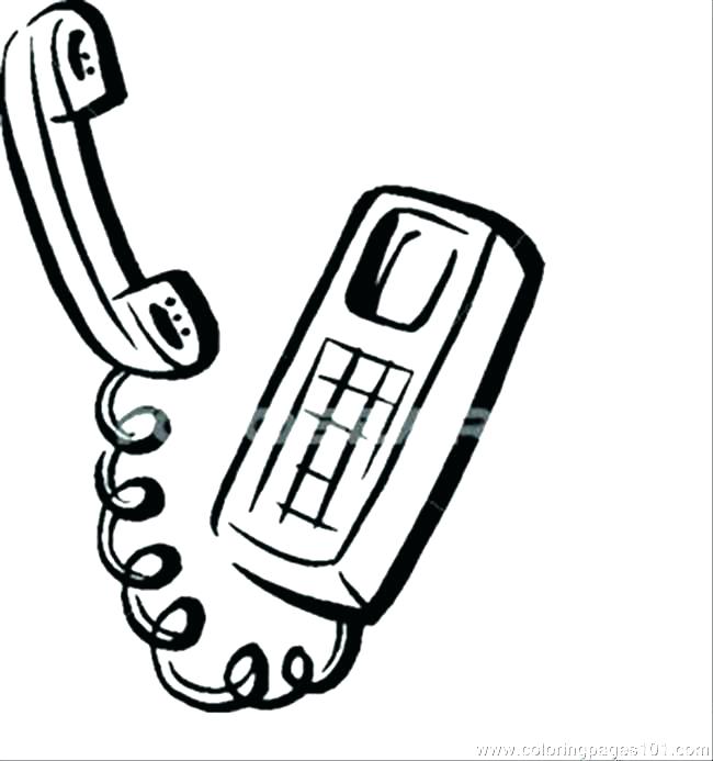 650x693 Phone Coloring Pages Mobile Phone Coloring Pages