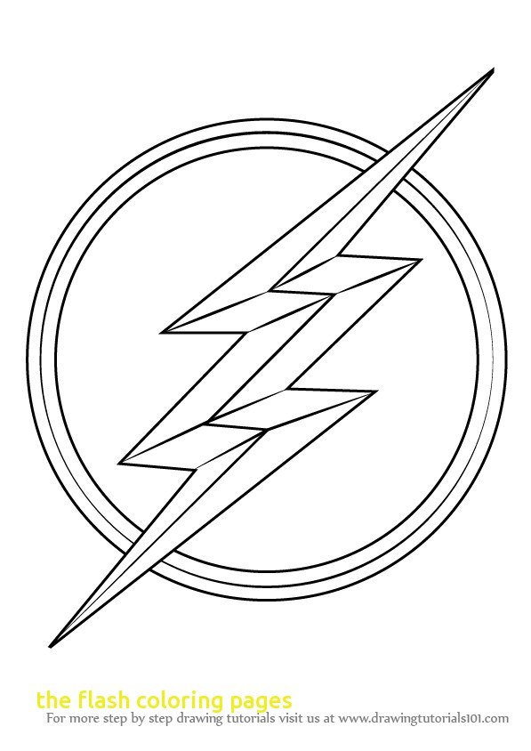 597x844 Flash Symbol Coloring Page