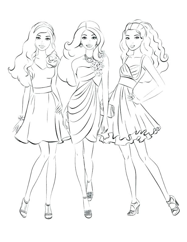 Model Coloring Pages