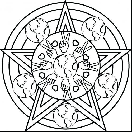 500x500 Coloring Pages ~ Printable Abstract Coloring Pages Modern Art