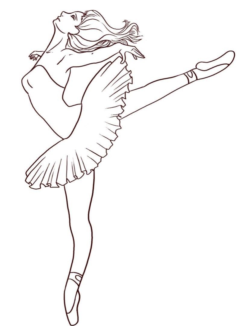 796x1080 Dance Coloring Pages