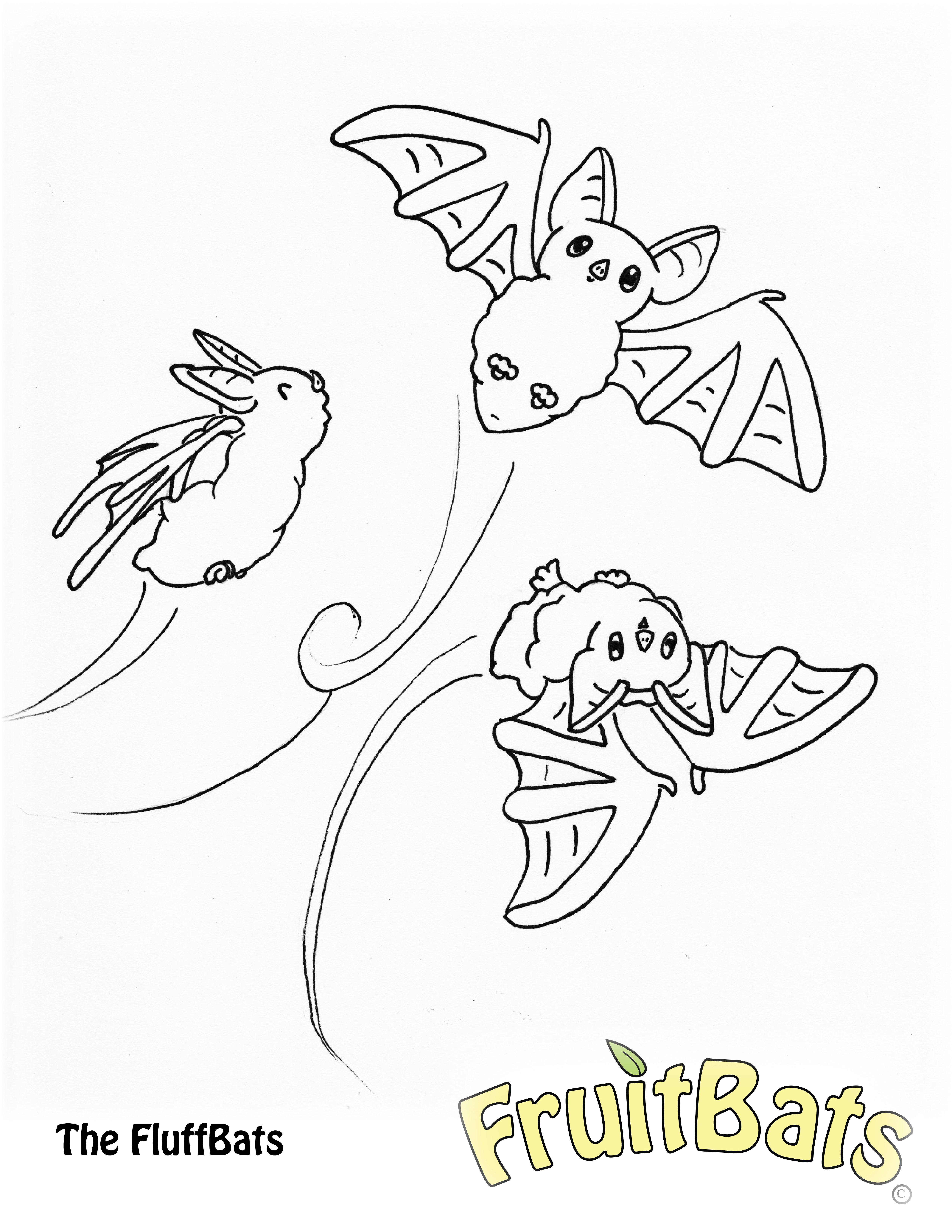 5100x6600 Coloring Pages Fruitbats Amp Company