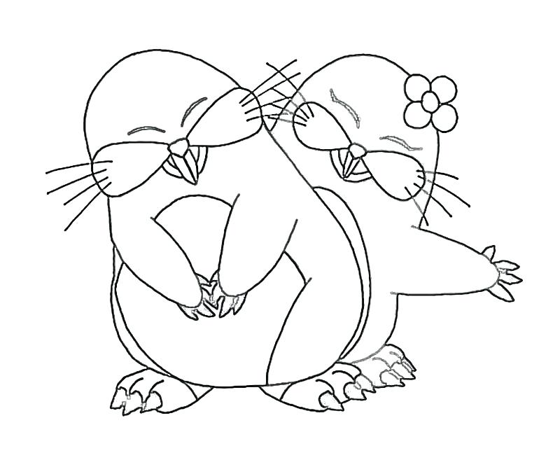 800x667 Mole Coloring Mole Coloring Page National Mole Day Coloring Pages