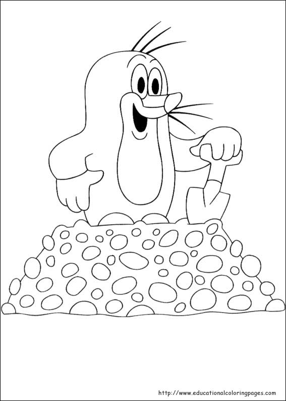 567x794 Mole Coloring Pages