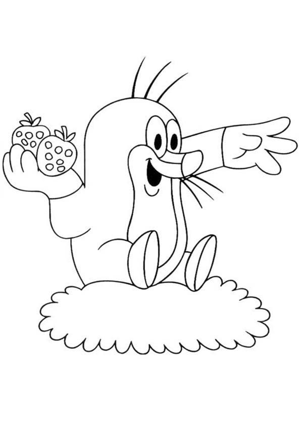 600x840 Mole Love Strawberry Coloring Pages Batch Coloring
