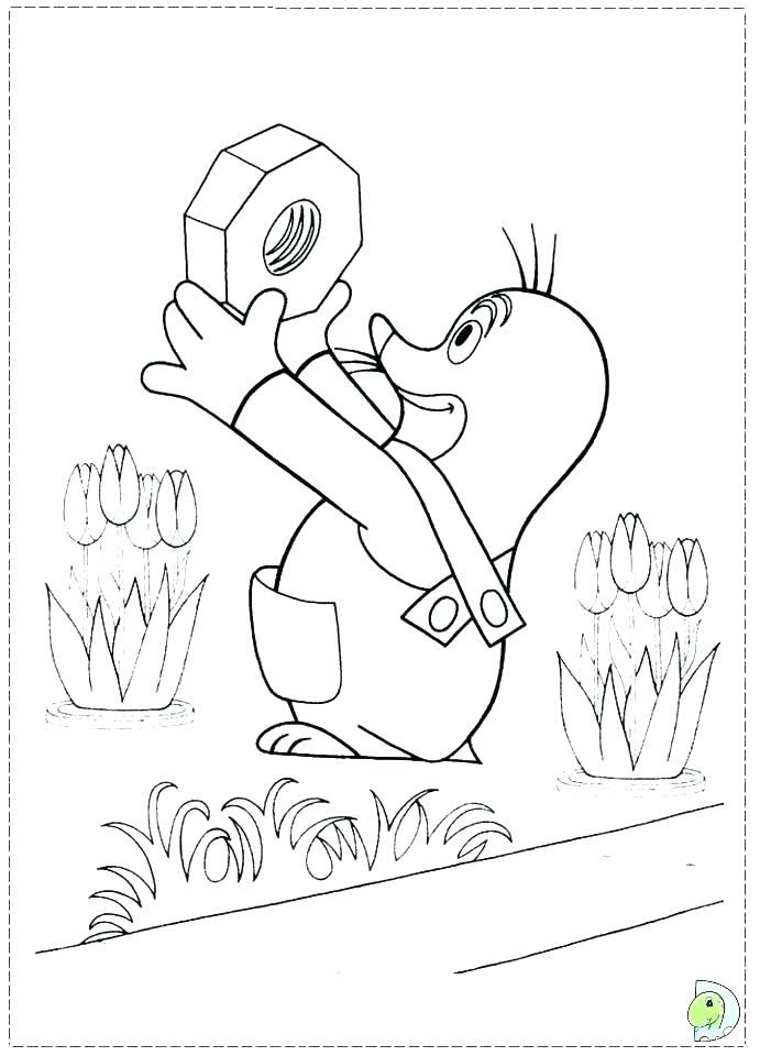 691x960 Mole Coloring Mammals Eastern Mole Coloring Pages For Kids Mole
