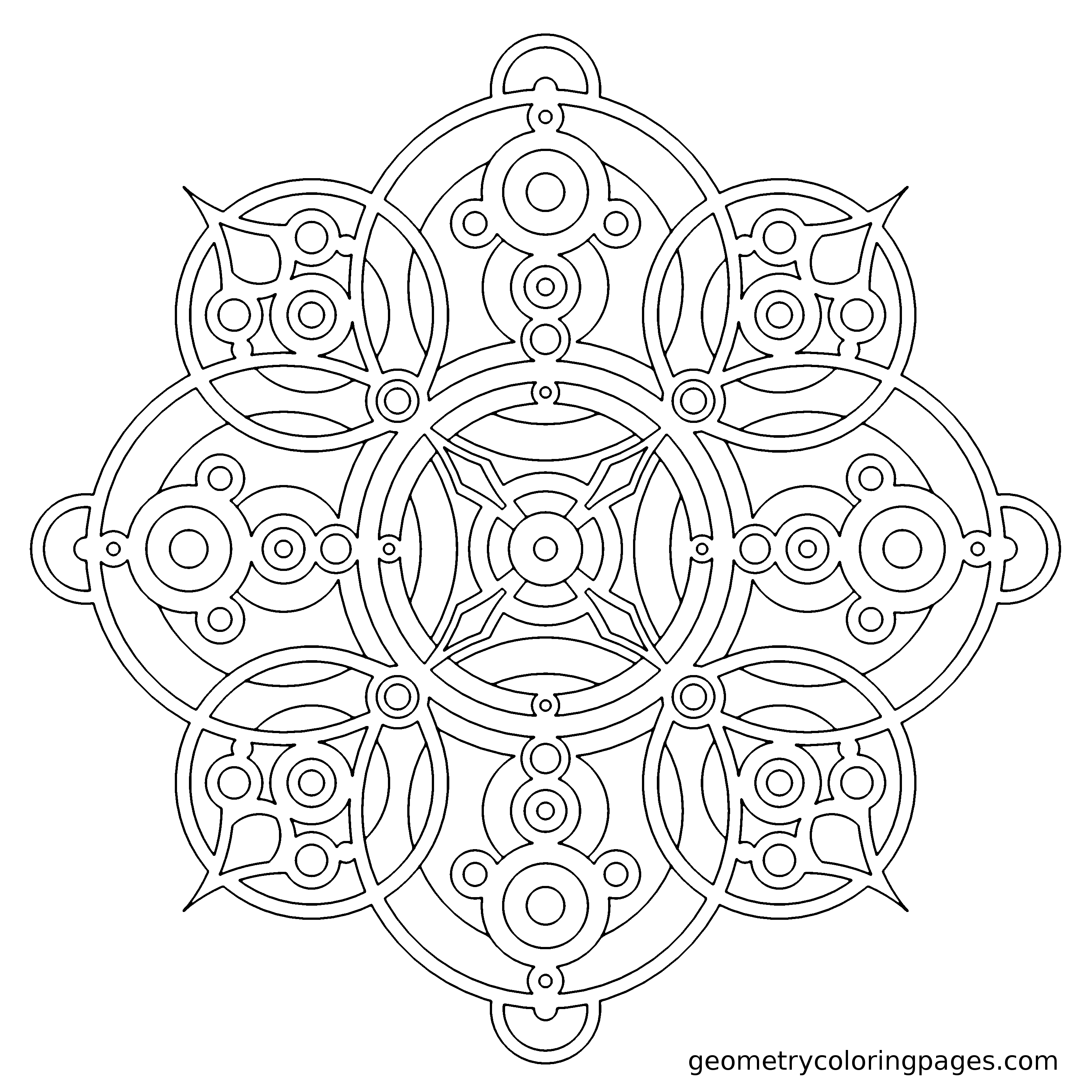 2936x2936 Molecule Ii Redux Adult Coloring Pages Mandala