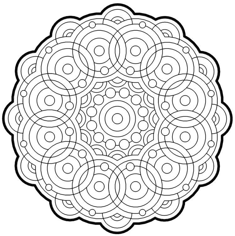 750x752 Molecule.png Coloring Is The Best Therapy! Mandala