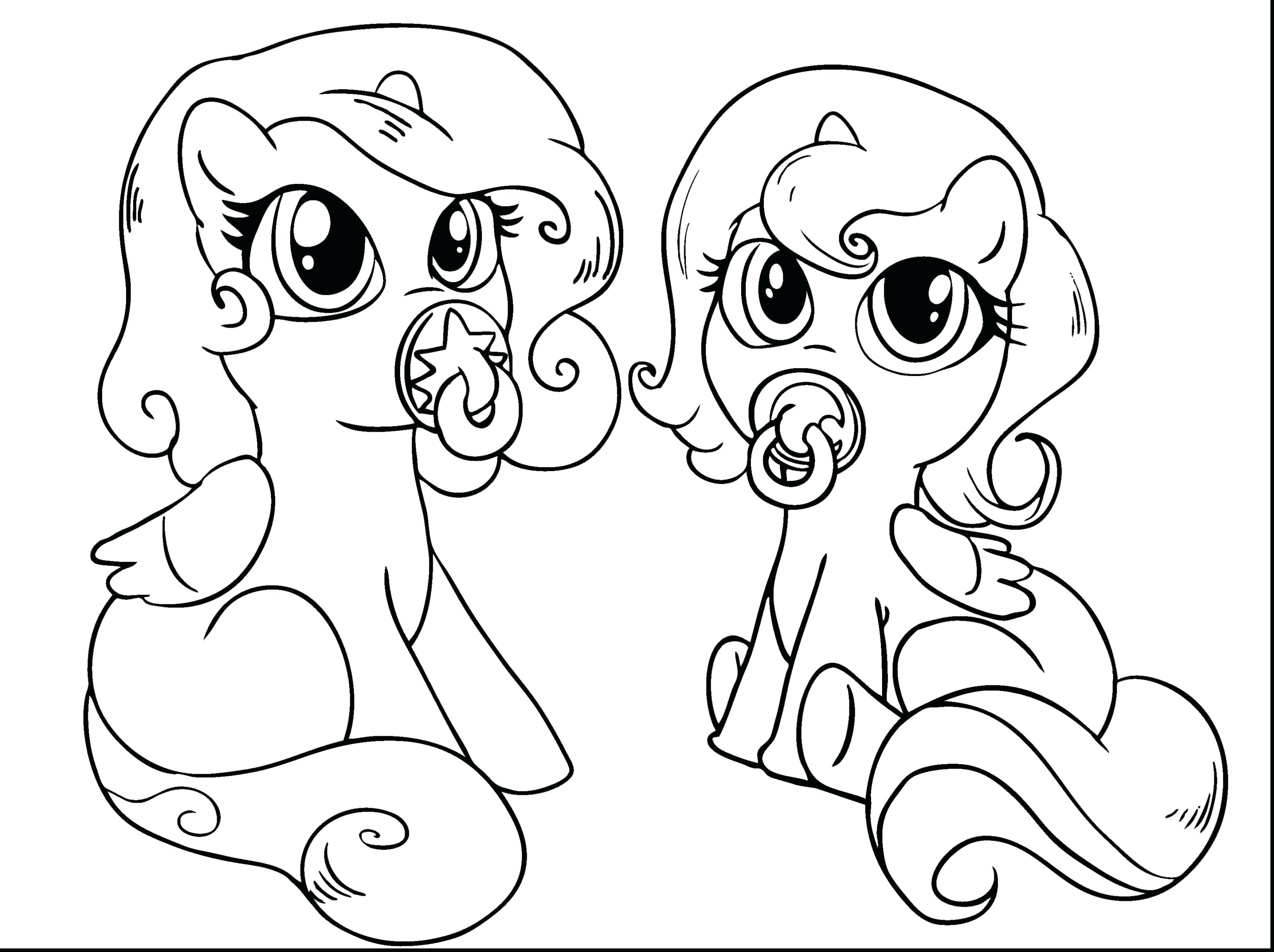 3569x2666 Cute Baby Seahorse Coloring Pages Printable Wolf For Kids To Print