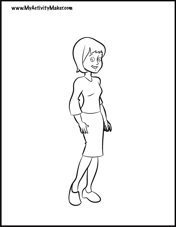 617x797 Mom,dad And Child Color Page Coloring Pages People Convention