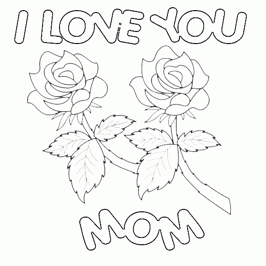 550x550 Happy Valentines Day Mom Coloring Pages Printable
