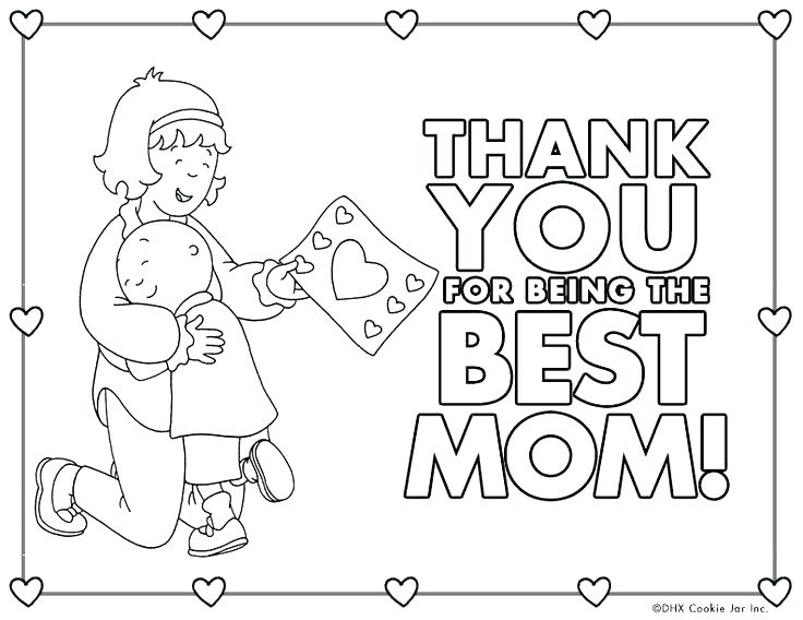 736x568 Number 1 Mom Coloring Pages Printable Coloring Thank You Mom