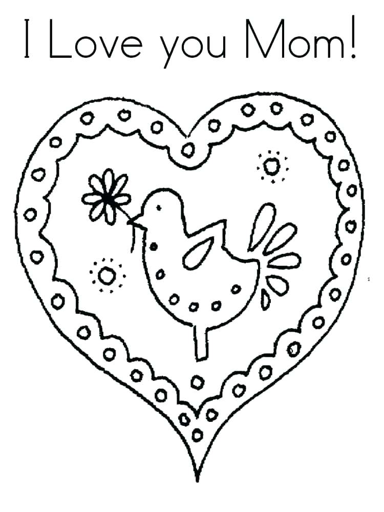 750x1000 Coloring Pages Happy Birthday Mom Happy Birthday Color Sheets